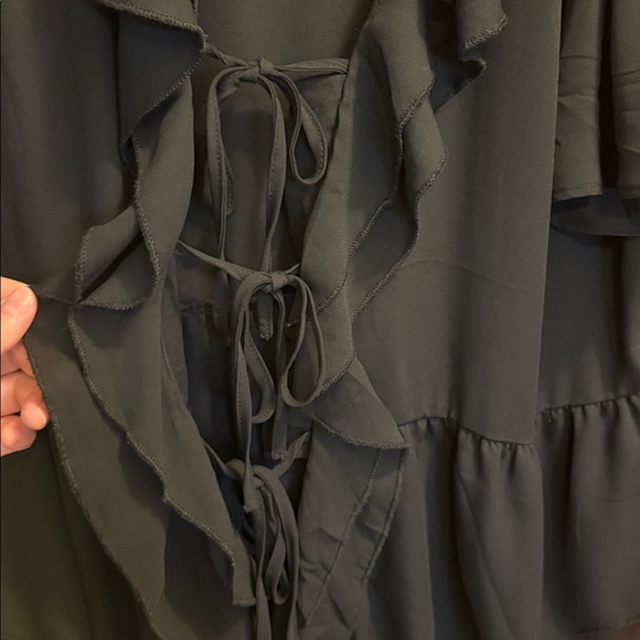 Torrid Black Ruffled Blouse - Picture 3 of 6